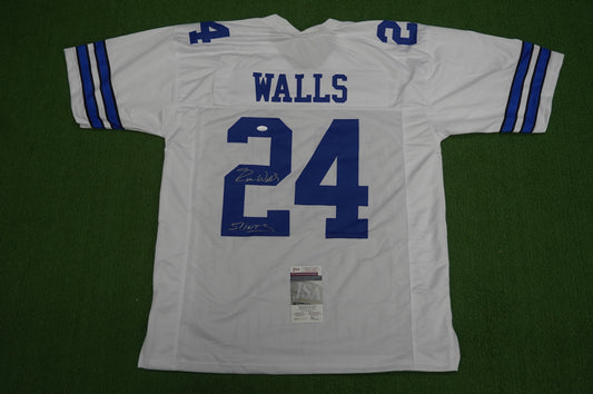 EVERSON WALLS DALLAS COWBOYS SIGNED JERSEY 3XL NY Giants w/57 Ints JSA COA