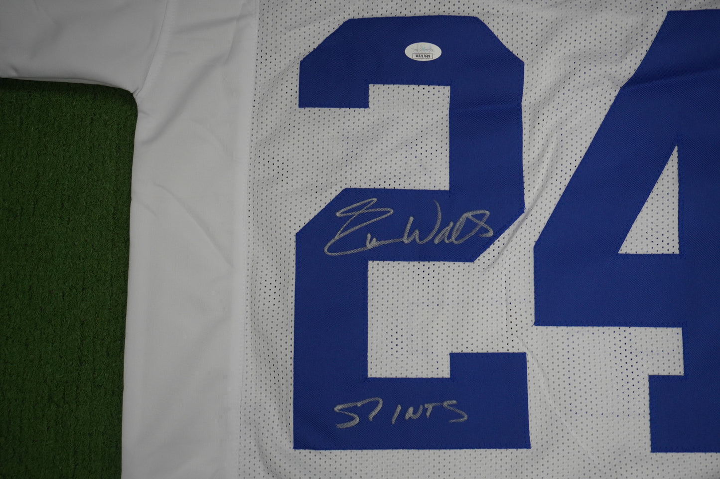 EVERSON WALLS DALLAS COWBOYS SIGNED JERSEY M NY Giants w/57 Ints JSA COA