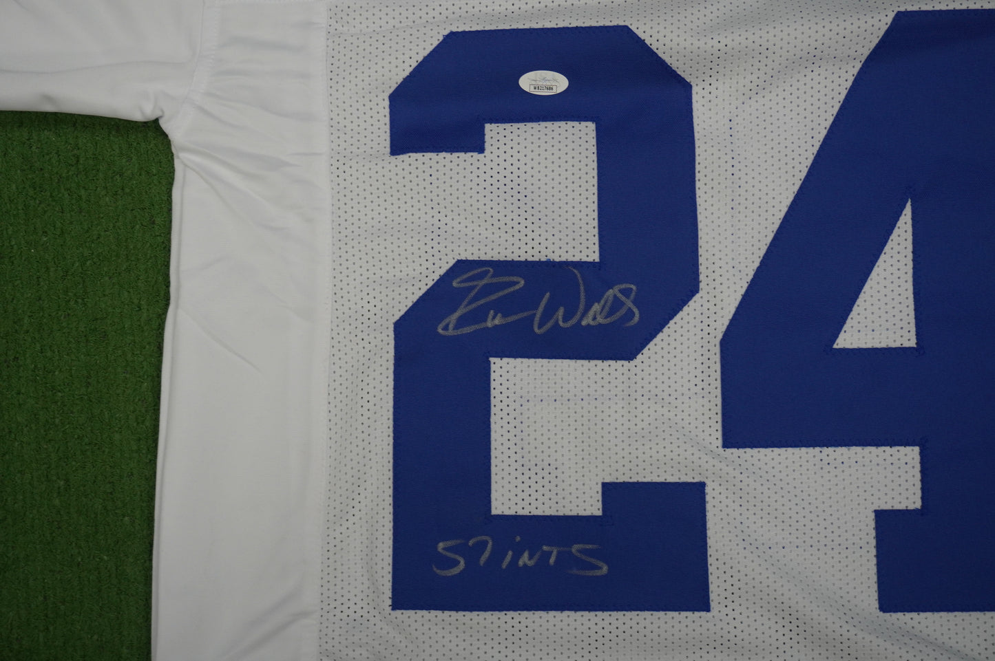 EVERSON WALLS DALLAS COWBOYS SIGNED JERSEY M NY Giants w/57 Ints JSA COA