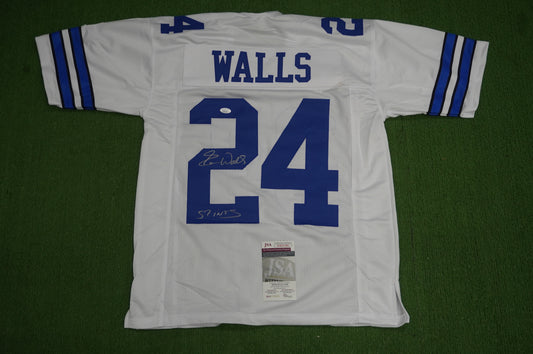 EVERSON WALLS DALLAS COWBOYS SIGNED JERSEY M NY Giants w/57 Ints JSA COA