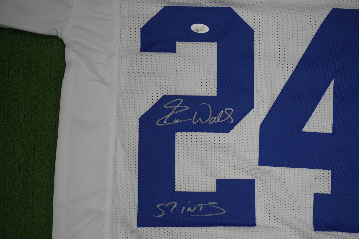 EVERSON WALLS DALLAS COWBOYS SIGNED JERSEY M NY Giants w/57 Ints JSA COA