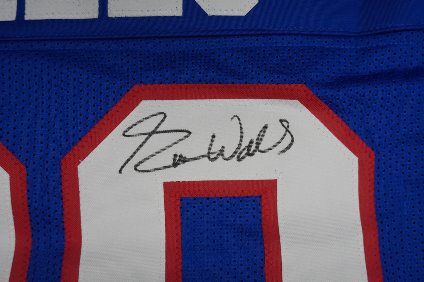 EVERSON WALLS NY Giants SIGNED JERSEY Cowboys XL w/SBXXV Champs JSA COA