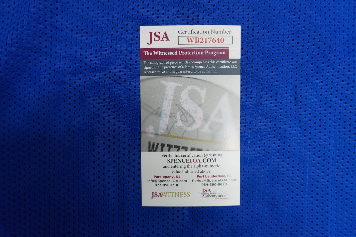 EVERSON WALLS NY Giants SIGNED JERSEY Cowboys XL w/SBXXV Champs JSA COA