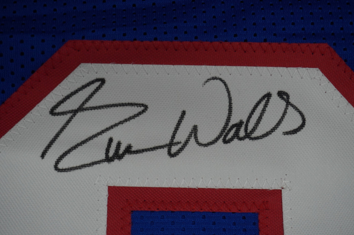 EVERSON WALLS NY Giants SIGNED JERSEY Cowboys XL w/SBXXV Champs JSA COA