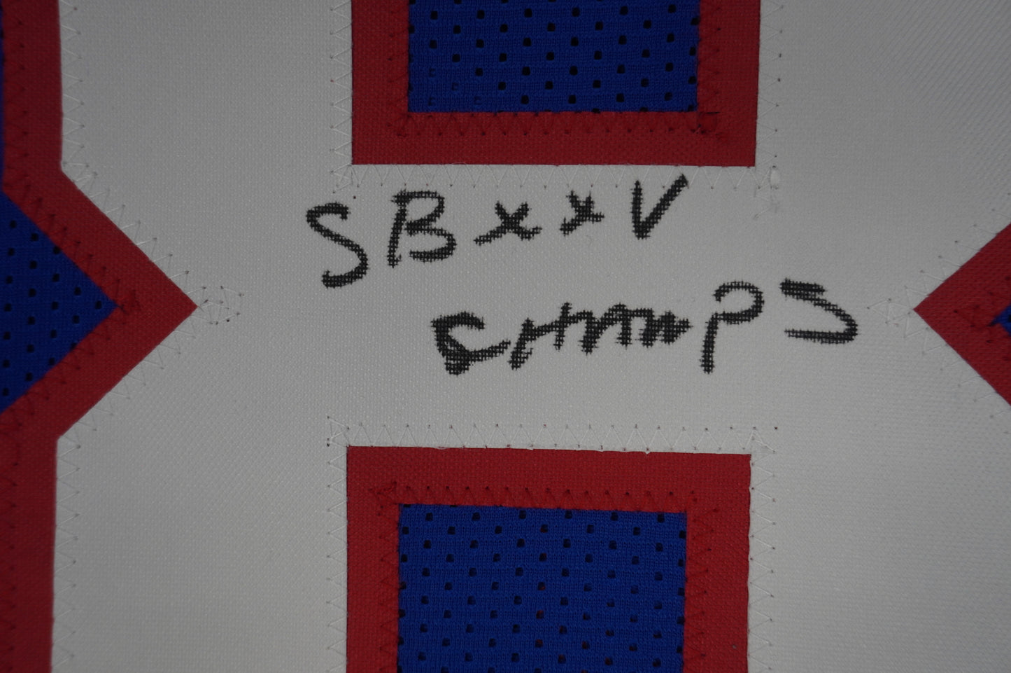 EVERSON WALLS NY Giants SIGNED JERSEY Cowboys XL w/SBXXV Champs JSA COA