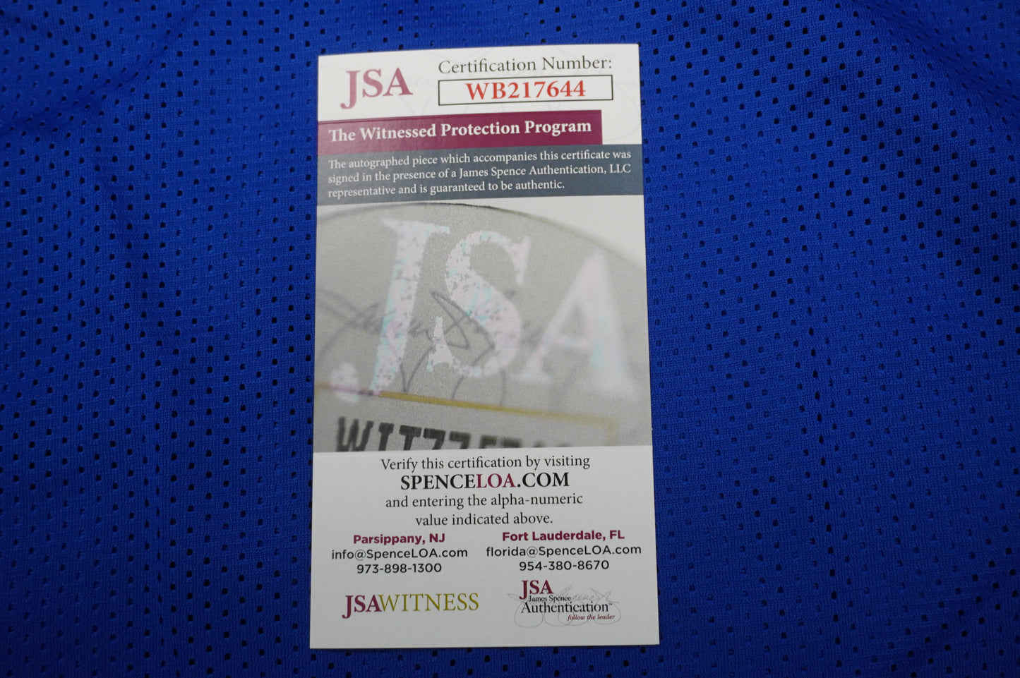 EVERSON WALLS NY Giants SIGNED JERSEY Cowboys XL w/SBXXV Champs JSA COA