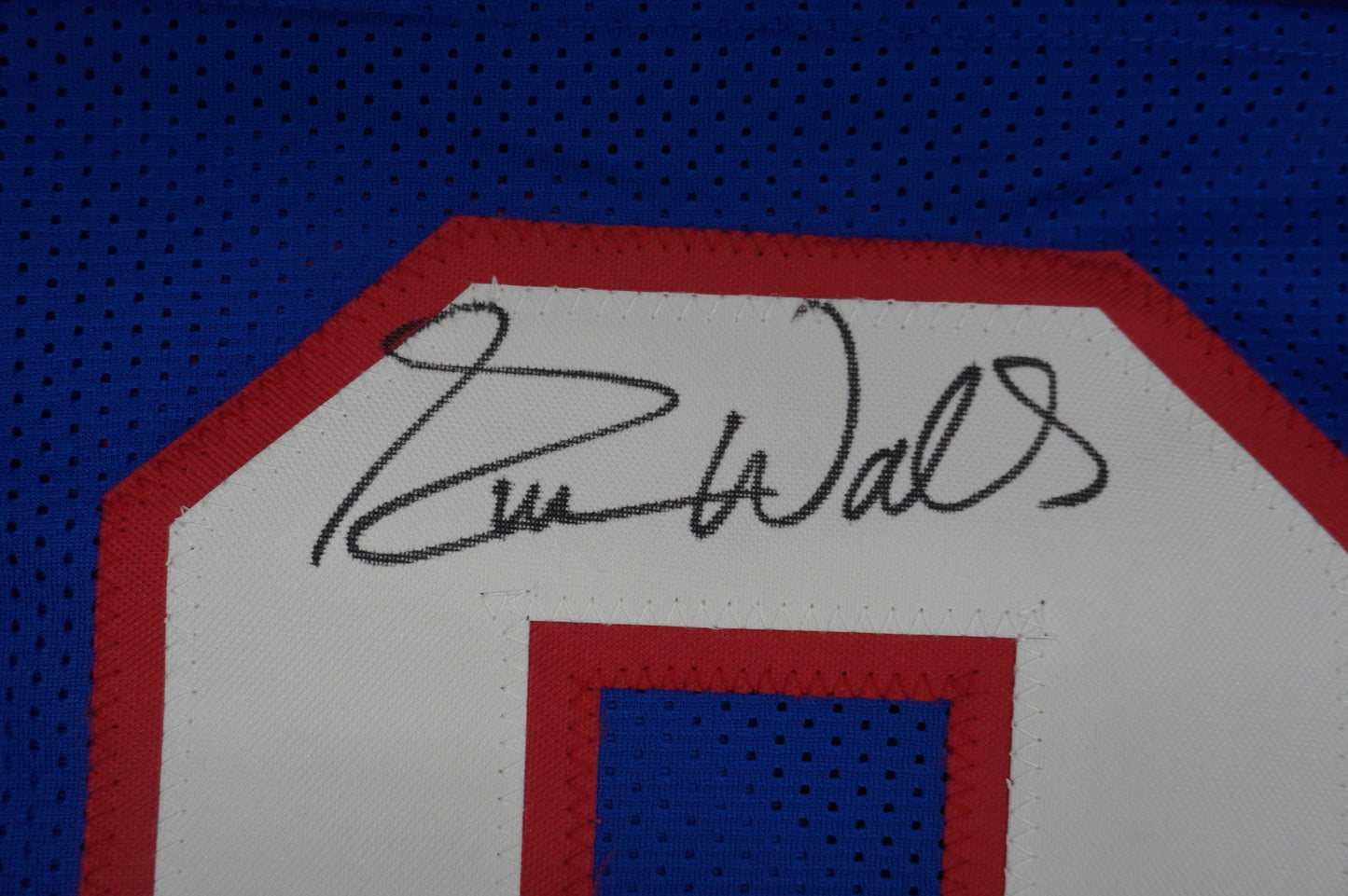 EVERSON WALLS NY Giants SIGNED JERSEY Cowboys XL w/SBXXV Champs JSA COA