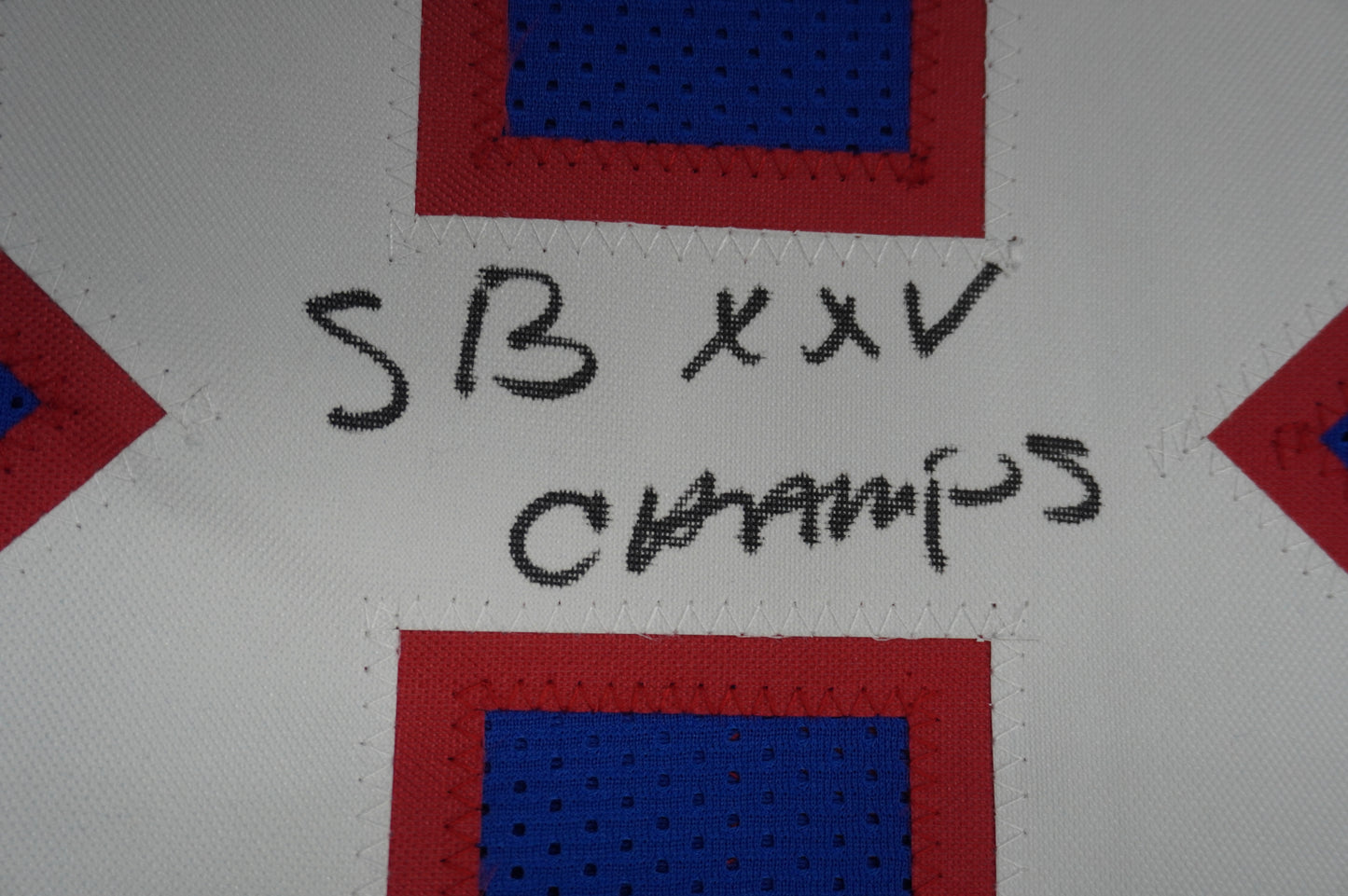 EVERSON WALLS NY Giants SIGNED JERSEY Cowboys XL w/SBXXV Champs JSA COA