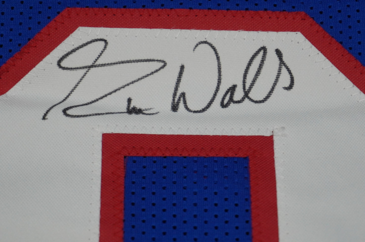 EVERSON WALLS NY Giants SIGNED JERSEY Cowboys XL w/SBXXV Champs JSA COA
