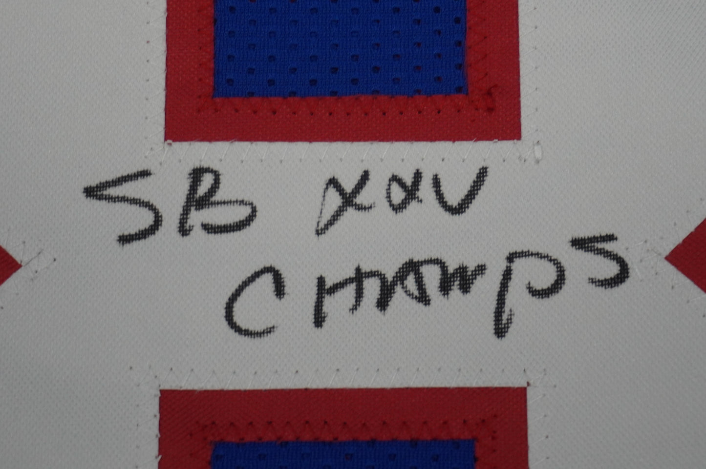 EVERSON WALLS NY Giants SIGNED JERSEY Cowboys XL w/SBXXV Champs JSA COA