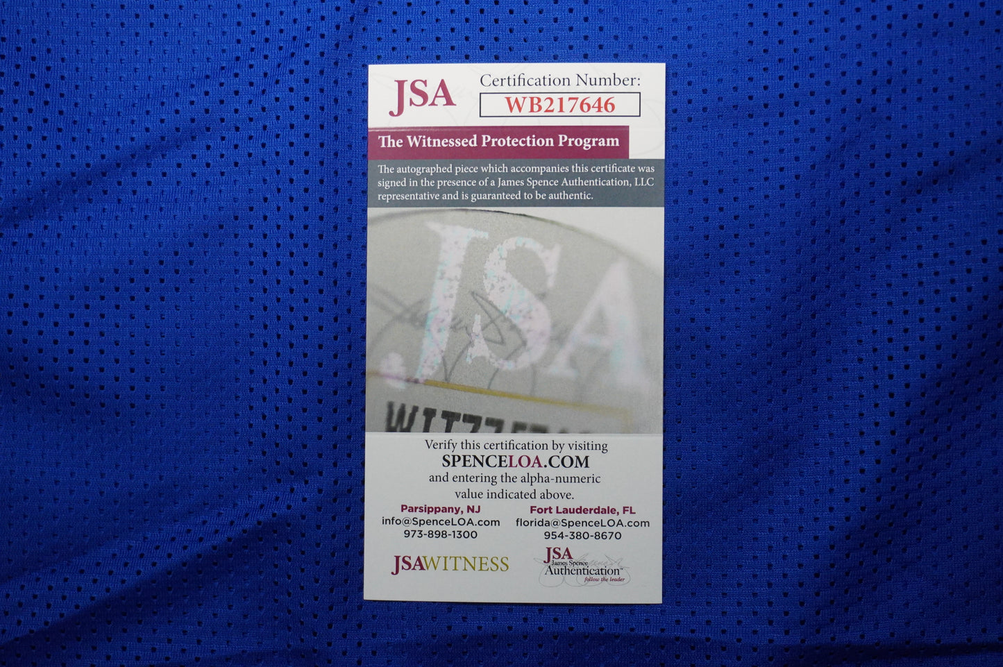 EVERSON WALLS NY Giants SIGNED JERSEY Cowboys XL w/SBXXV Champs JSA COA