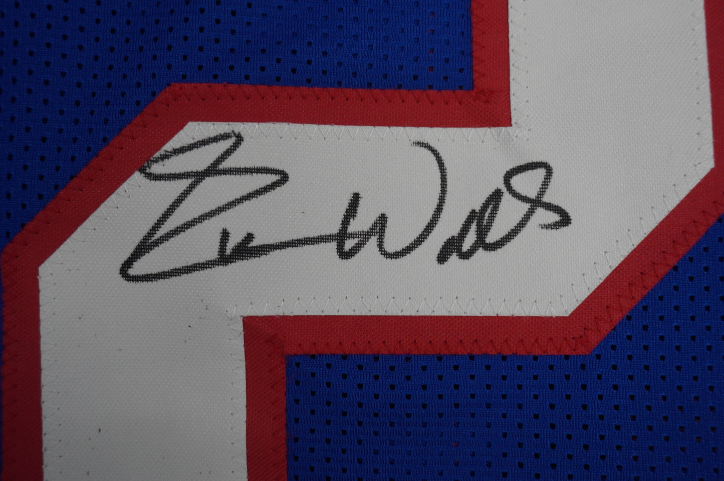 EVERSON WALLS NY Giants SIGNED JERSEY Cowboys XL w/SBXXV Champs JSA COA