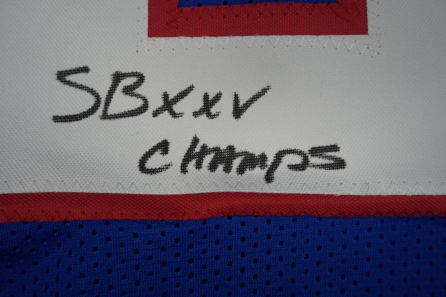 EVERSON WALLS NY Giants SIGNED JERSEY Cowboys XL w/SBXXV Champs JSA COA