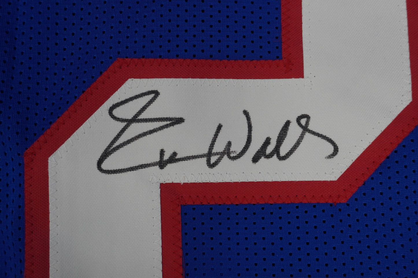 EVERSON WALLS NY Giants SIGNED JERSEY Cowboys XL w/SBXXV Champs JSA COA