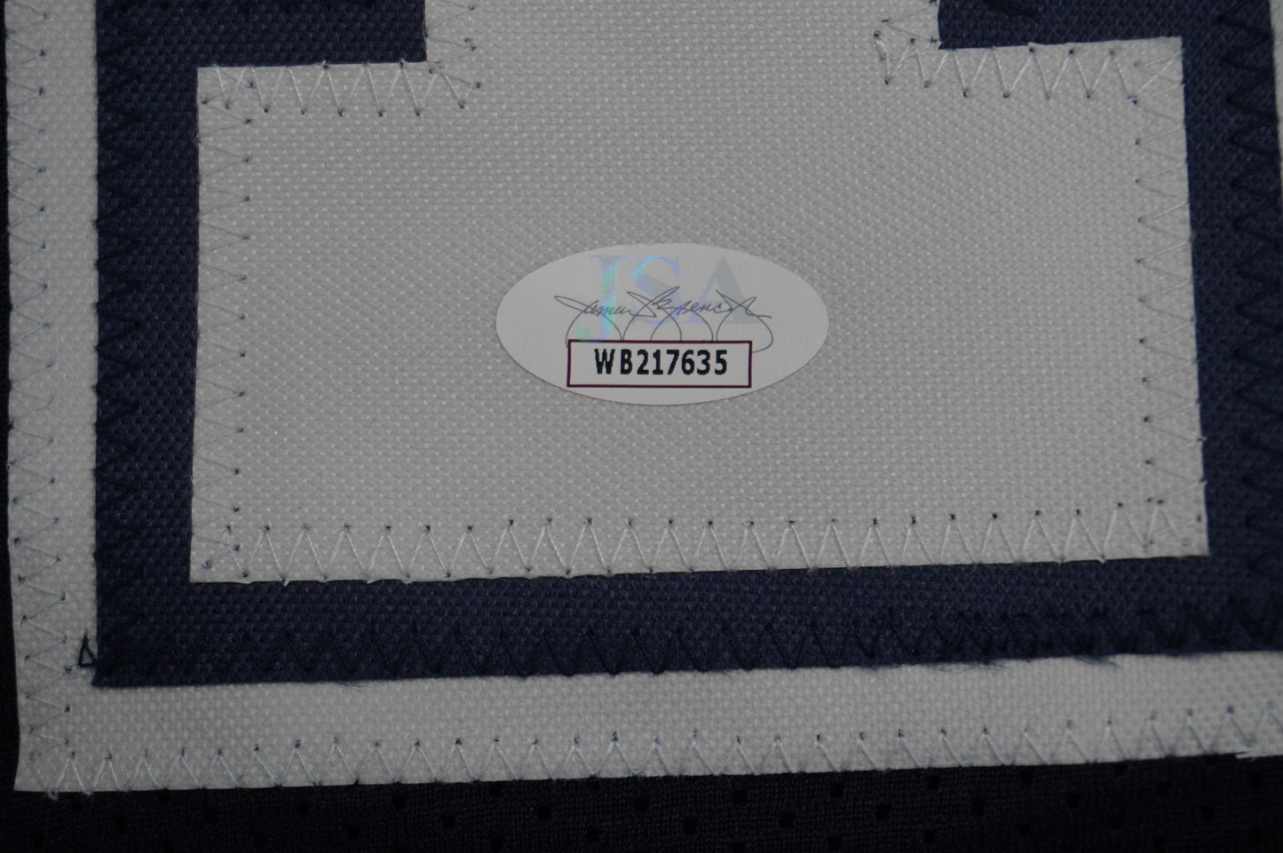 EVERSON WALLS DALLAS COWBOYS SIGNED BLUE JERSEY M Giants w/57 Ints JSA COA