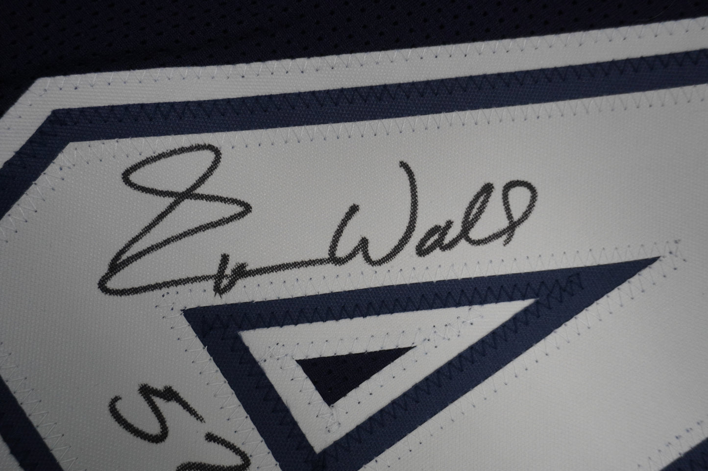 EVERSON WALLS DALLAS COWBOYS SIGNED BLUE JERSEY XL Giants w/57 Ints JSA COA