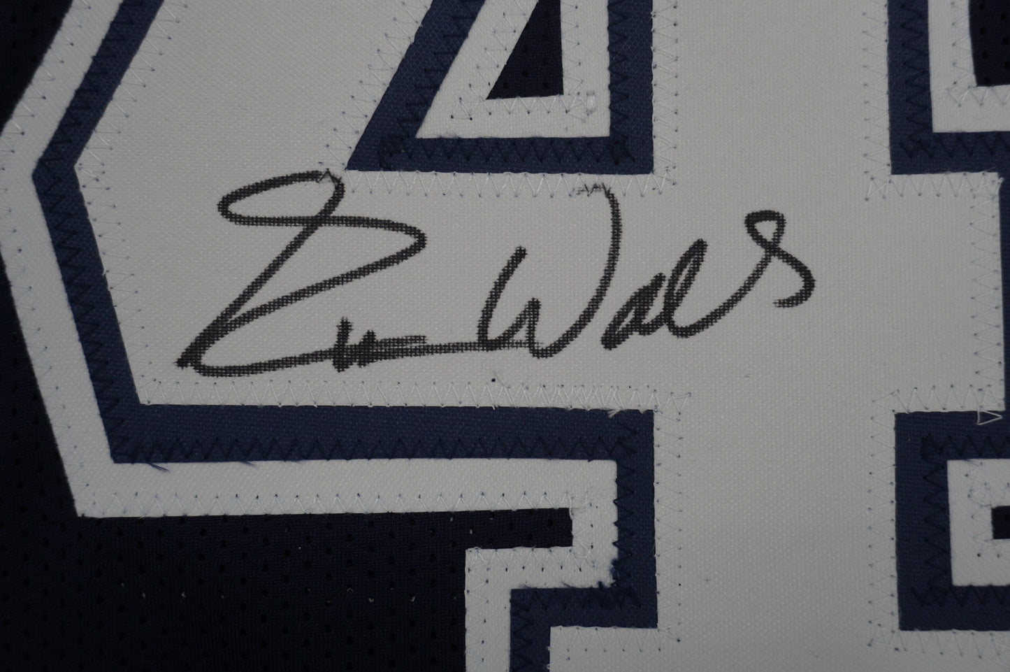 EVERSON WALLS DALLAS COWBOYS SIGNED BLUE JERSEY XL Giants JSA COA