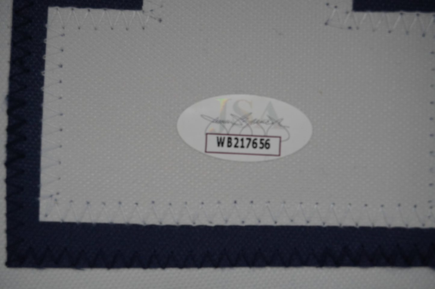 EVERSON WALLS DALLAS COWBOYS SIGNED BLUE JERSEY XL Giants JSA COA