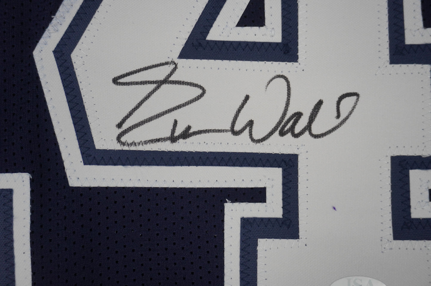 EVERSON WALLS DALLAS COWBOYS SIGNED BLUE JERSEY XL Giants JSA COA