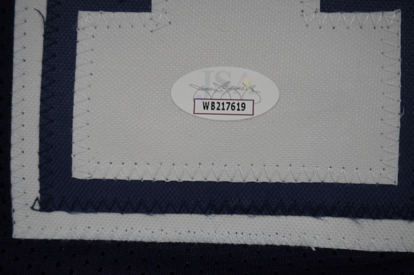 EVERSON WALLS DALLAS COWBOYS SIGNED BLUE JERSEY 3XL w/57 Ints Giants JSA COA