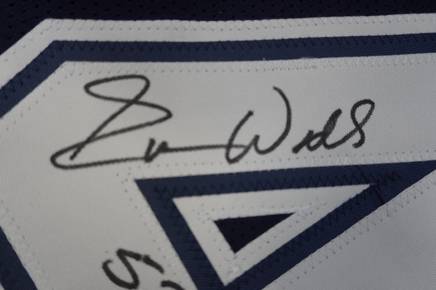 EVERSON WALLS DALLAS COWBOYS SIGNED BLUE JERSEY 3XL w/57 Ints Giants JSA COA