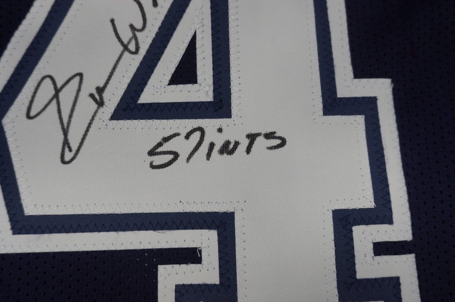 EVERSON WALLS DALLAS COWBOYS SIGNED BLUE JERSEY 3XL w/57 Ints Giants JSA COA