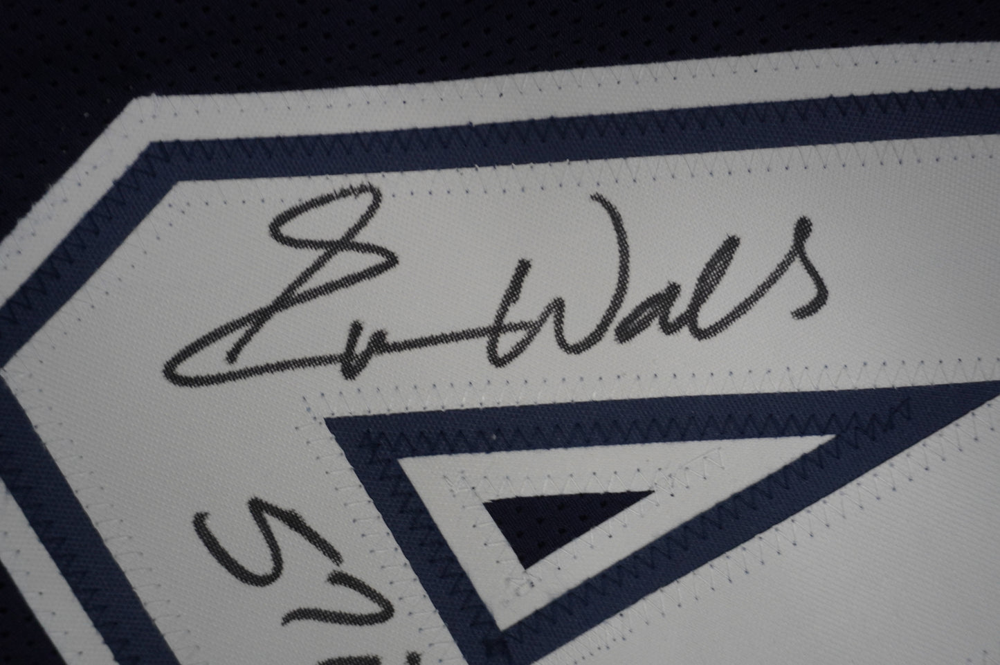 EVERSON WALLS DALLAS COWBOYS SIGNED BLUE JERSEY 3XL w/57 Ints Giants JSA COA