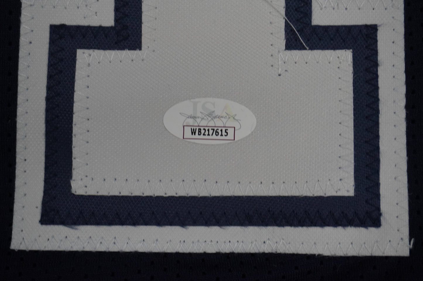 EVERSON WALLS DALLAS COWBOYS SIGNED BLUE JERSEY 3XL w/57 Ints Giants JSA COA