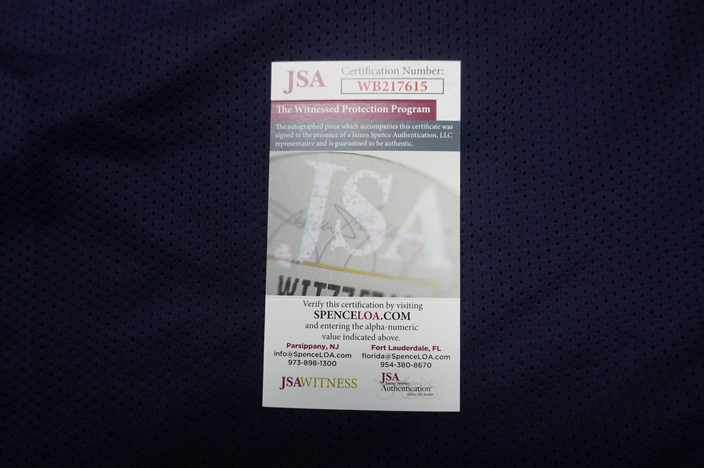 EVERSON WALLS DALLAS COWBOYS SIGNED BLUE JERSEY 3XL w/57 Ints Giants JSA COA