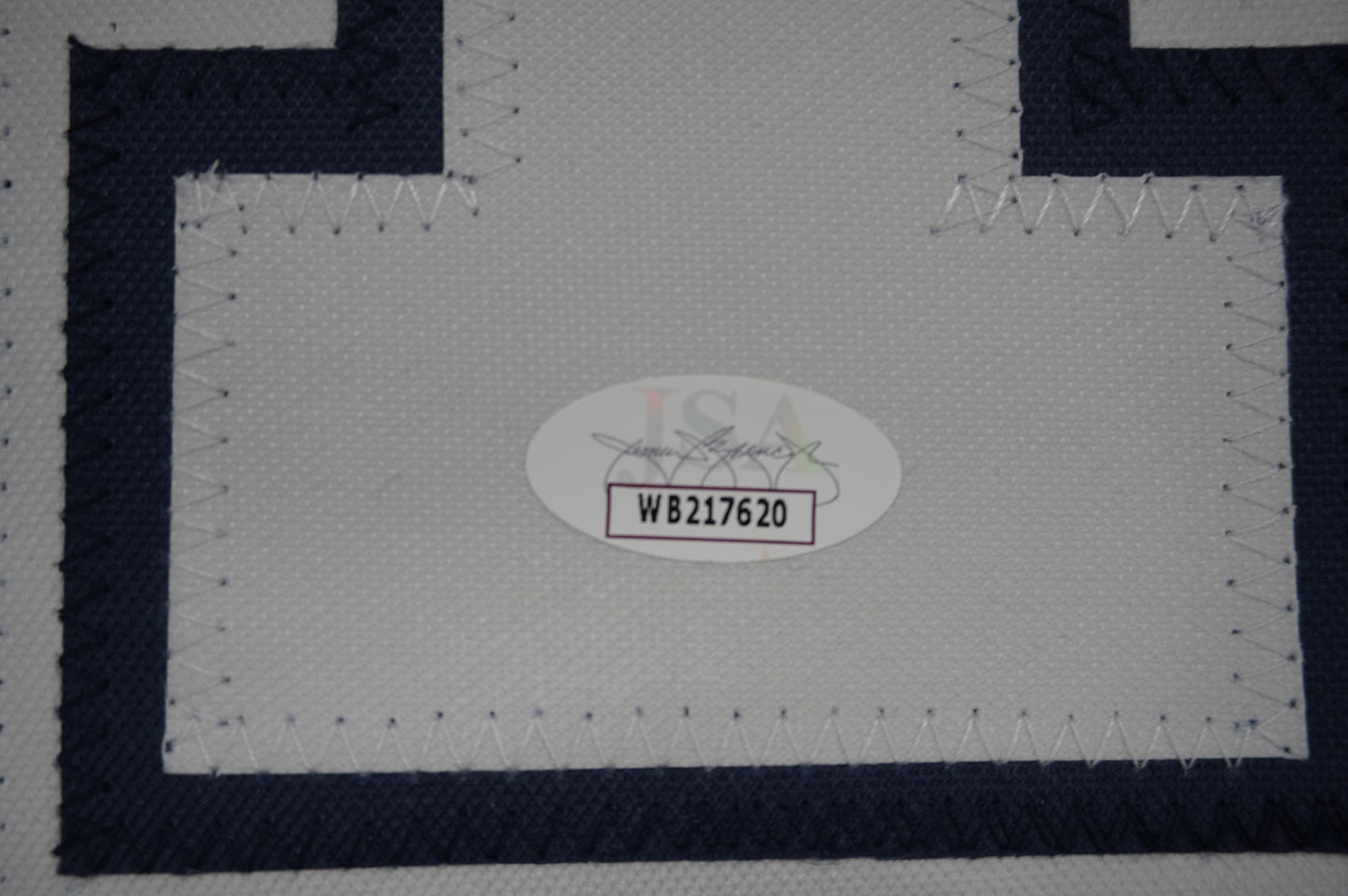 EVERSON WALLS DALLAS COWBOYS SIGNED BLUE JERSEY 2XL W/57 Ints Giants JSA COA