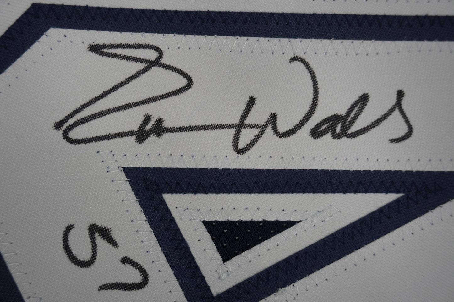 EVERSON WALLS DALLAS COWBOYS SIGNED BLUE JERSEY 2XL W/57 Ints Giants JSA COA