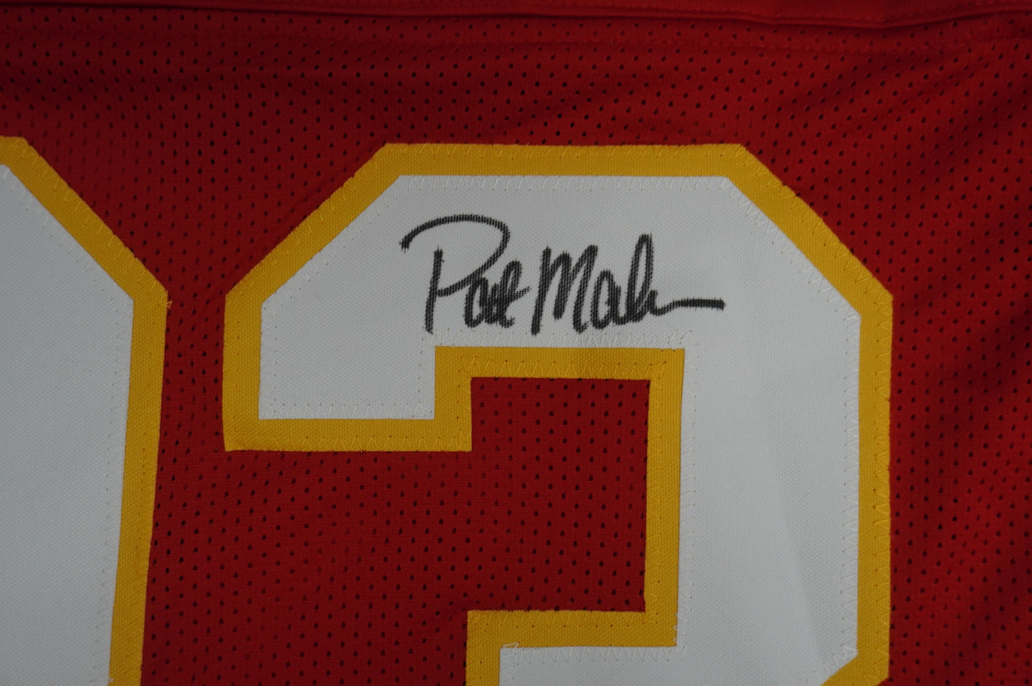 PAT PATRICK MAHOMES SR KANSAS CITY CHIEFS SIGNED JERSEY w/REAL MVPMAKER BAS