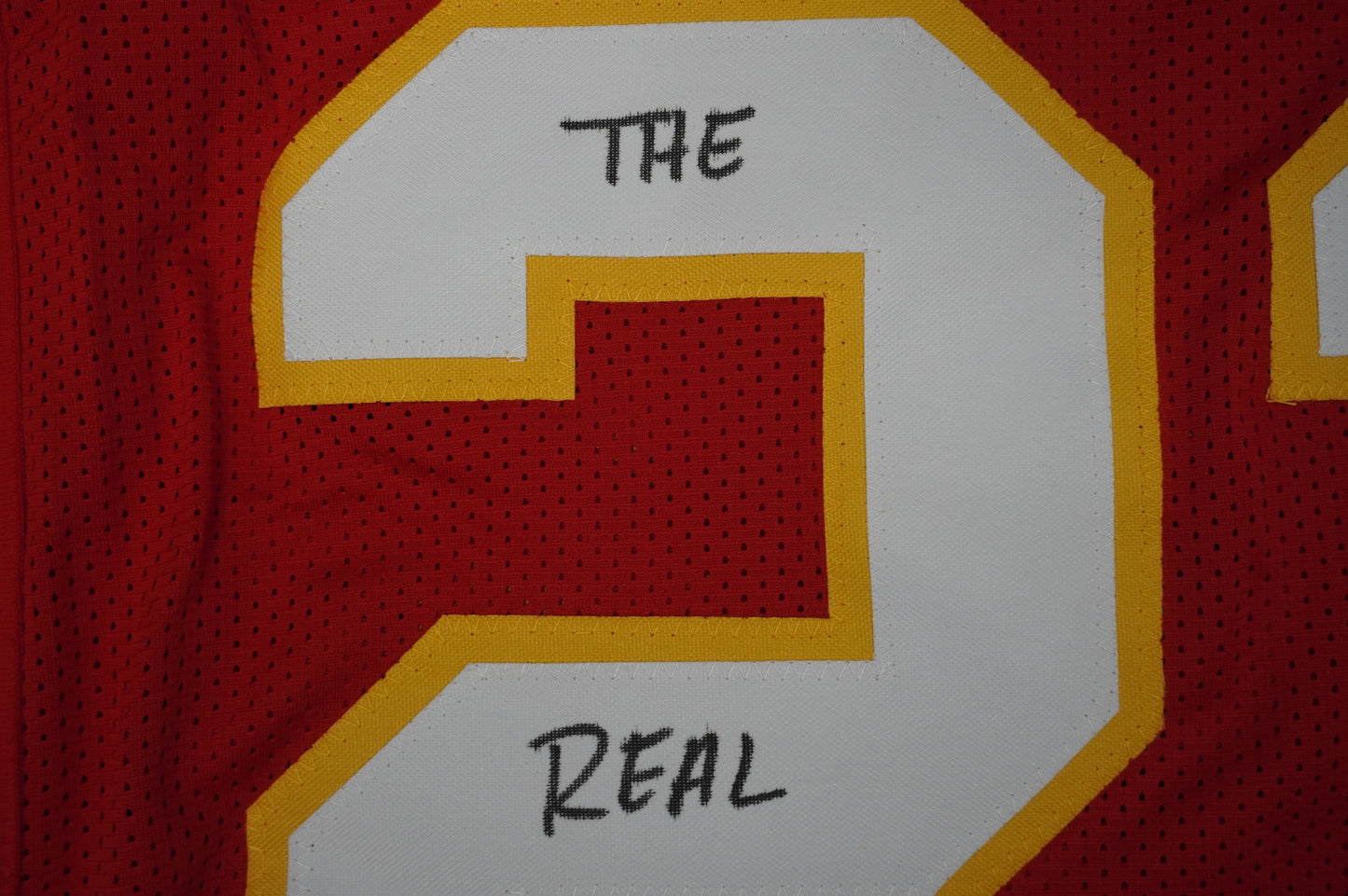 PAT PATRICK MAHOMES SR KANSAS CITY CHIEFS SIGNED JERSEY w/REAL MVPMAKER BAS