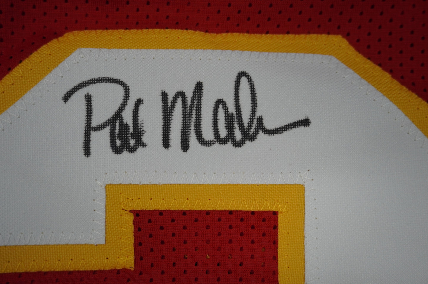 PAT PATRICK MAHOMES SR KANSAS CITY CHIEFS SIGNED JERSEY w/REAL MVPMAKER BAS