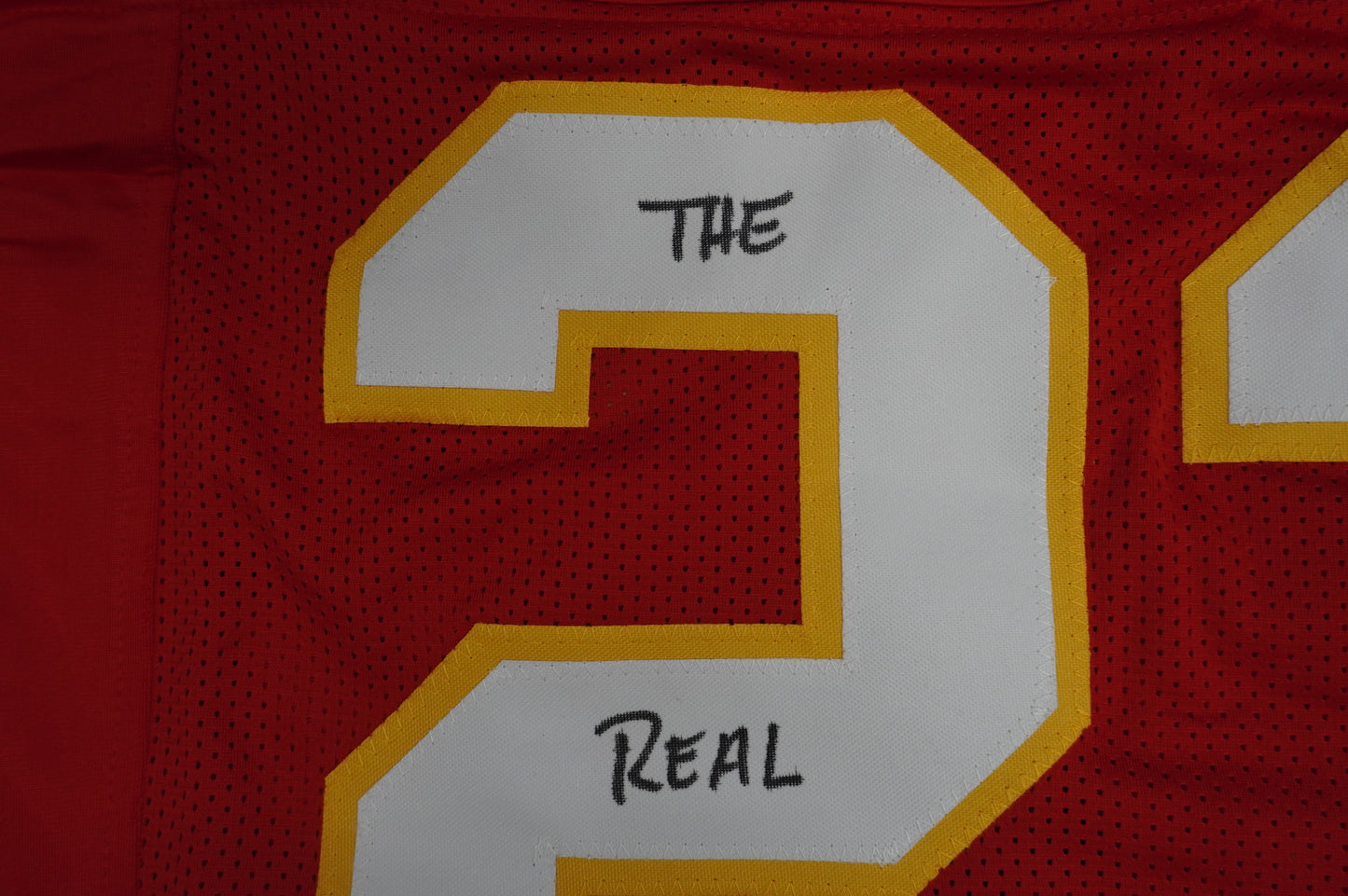 PAT PATRICK MAHOMES SR KANSAS CITY CHIEFS SIGNED JERSEY w/REAL MVPMAKER BAS