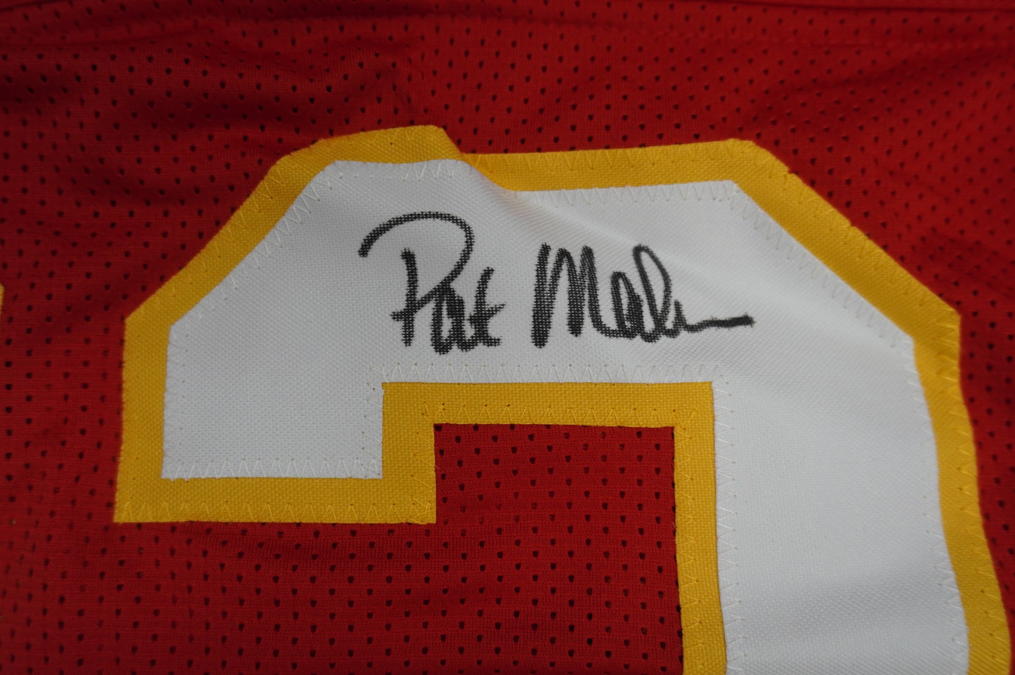 PAT PATRICK MAHOMES SR KANSAS CITY CHIEFS SIGNED JERSEY w/REAL MVPMAKER BAS