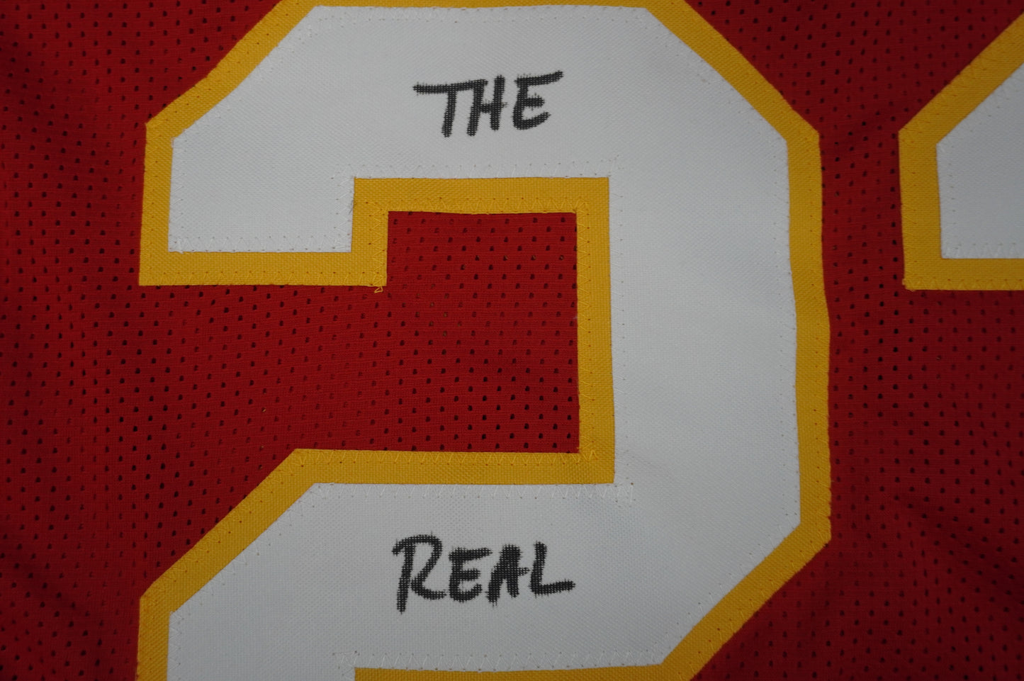 PAT PATRICK MAHOMES SR KANSAS CITY CHIEFS SIGNED JERSEY w/REAL MVPMAKER BAS