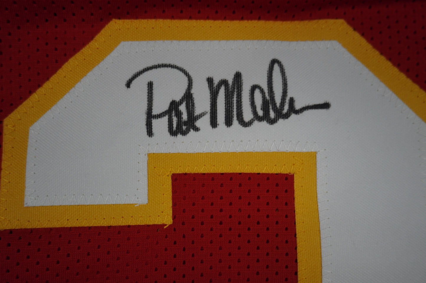 PAT PATRICK MAHOMES SR KANSAS CITY CHIEFS SIGNED JERSEY w/REAL MVPMAKER BAS