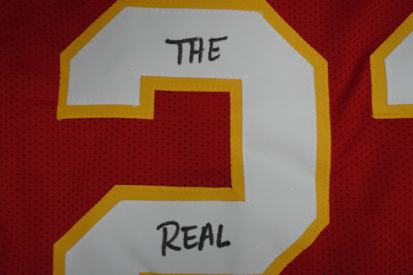 PAT PATRICK MAHOMES SR KANSAS CITY CHIEFS SIGNED JERSEY w/REAL MVPMAKER BAS