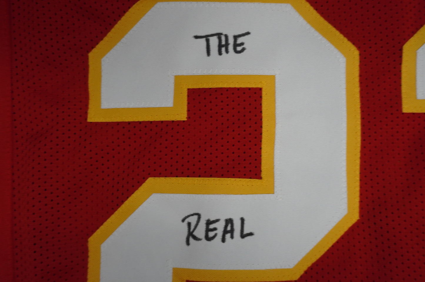 PAT PATRICK MAHOMES SR KANSAS CITY CHIEFS SIGNED JERSEY w/REAL MVPMAKER BAS