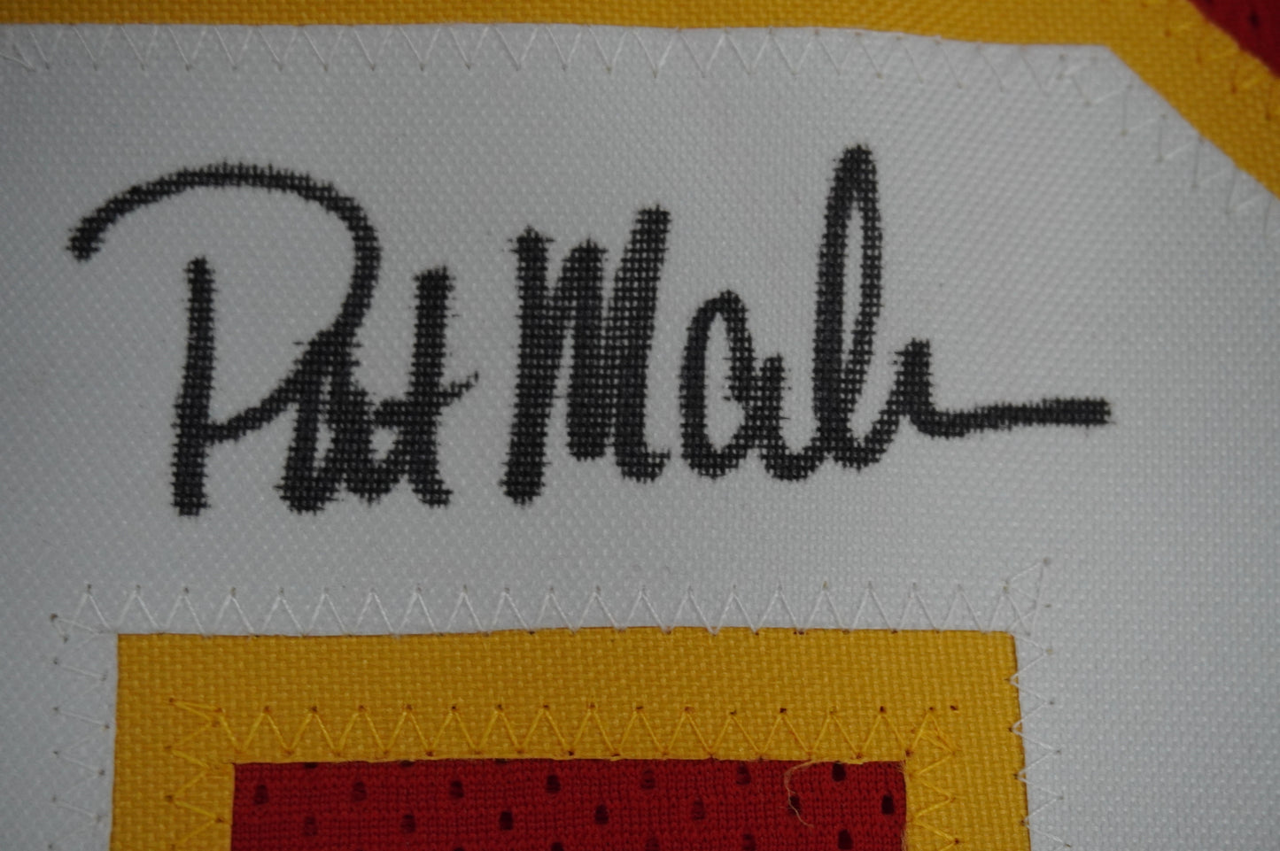 PAT PATRICK MAHOMES SR KANSAS CITY CHIEFS SIGNED JERSEY w/REAL MVPMAKER BAS