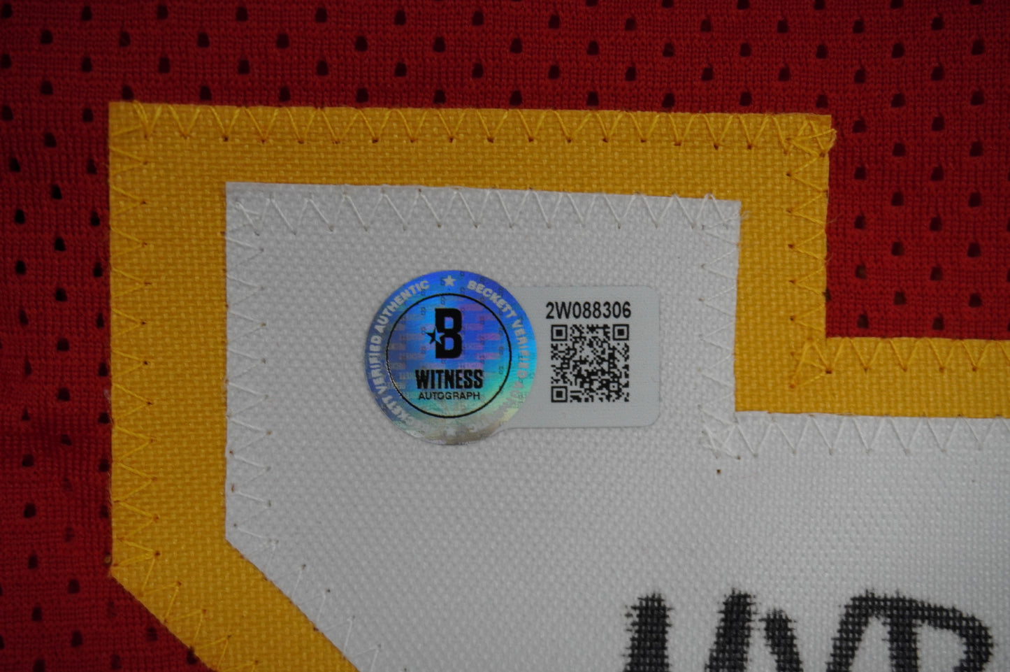 PAT PATRICK MAHOMES SR KANSAS CITY CHIEFS SIGNED JERSEY w/REAL MVPMAKER BAS