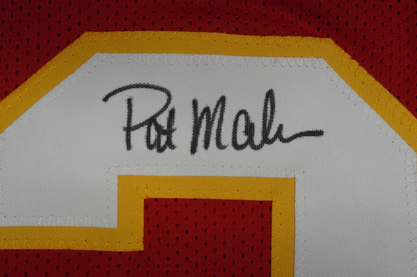 PAT PATRICK MAHOMES SR KANSAS CITY CHIEFS SIGNED JERSEY w/REAL MVPMAKER BAS