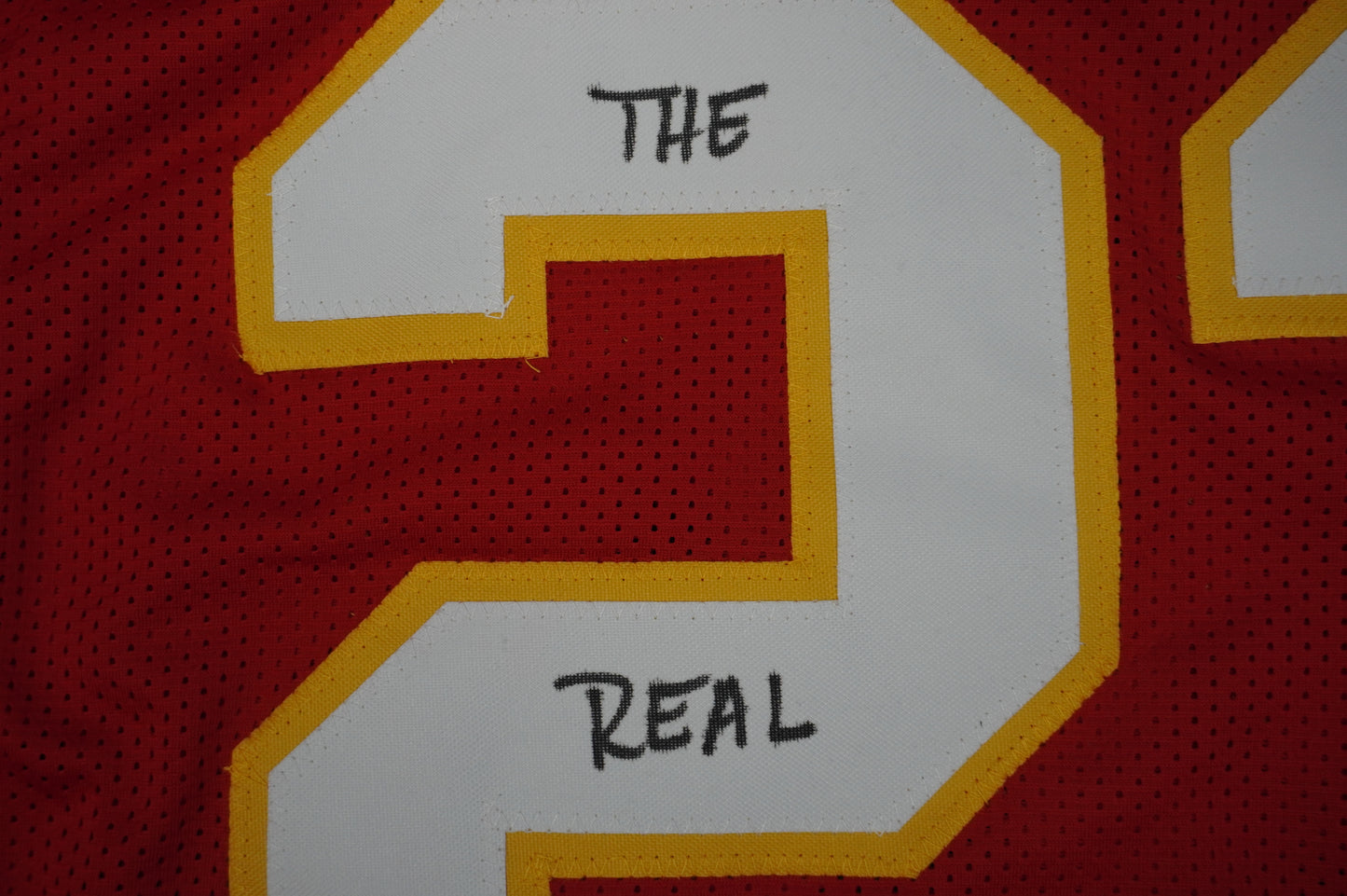 PAT PATRICK MAHOMES SR KANSAS CITY CHIEFS SIGNED JERSEY w/REAL MVPMAKER BAS