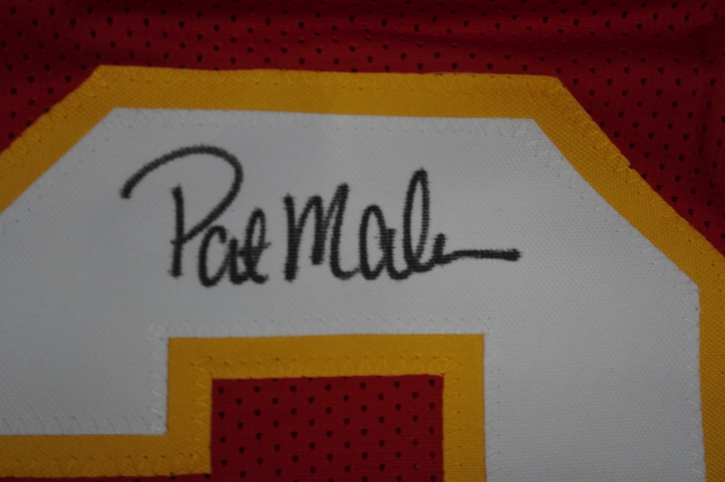 PAT PATRICK MAHOMES SR KANSAS CITY CHIEFS SIGNED JERSEY w/REAL MVPMAKER BAS