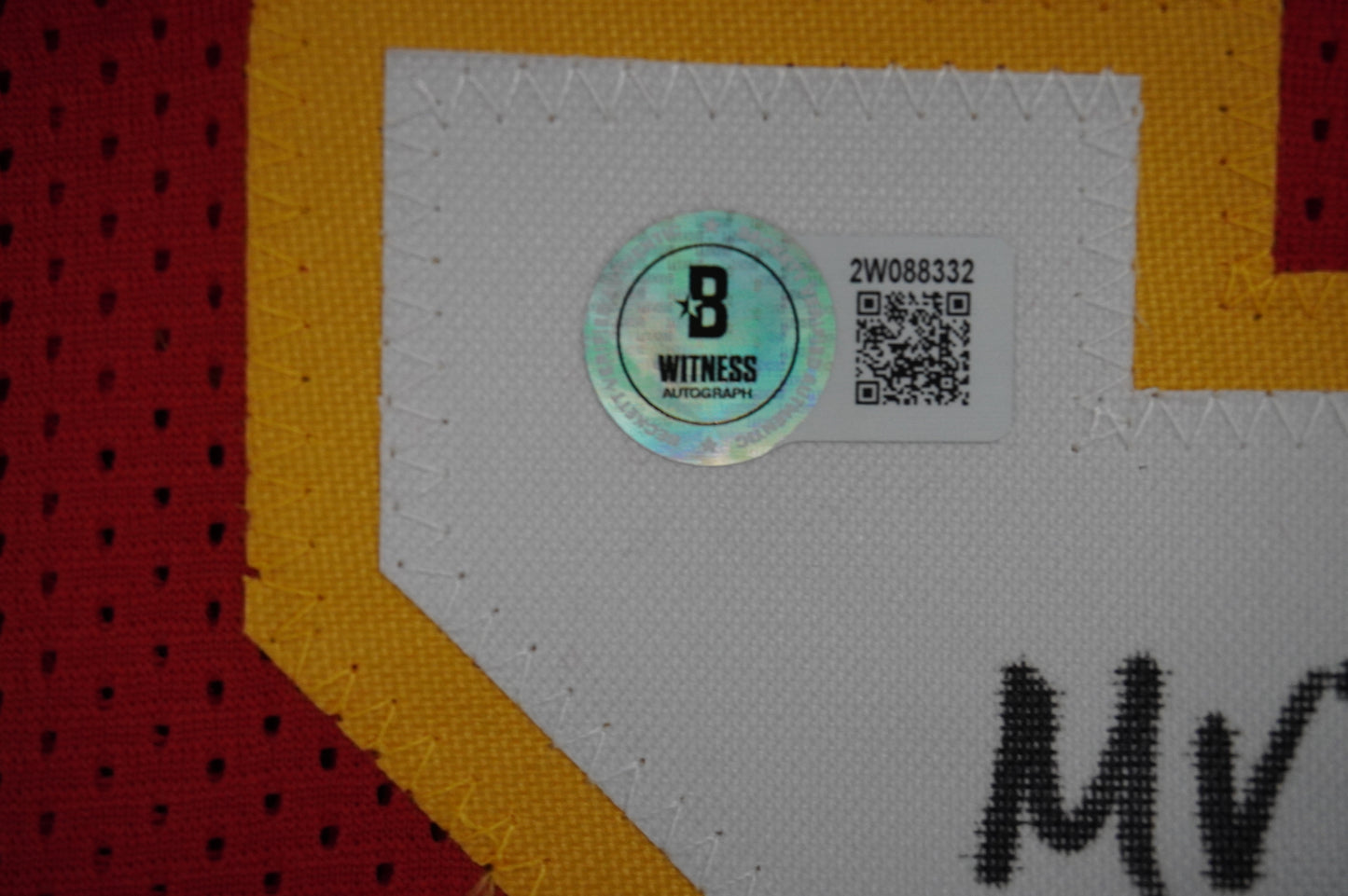 PAT PATRICK MAHOMES SR TWINS CHIEFS SIGNED JERSEY w/THE REAL MVPMAKER BAS
