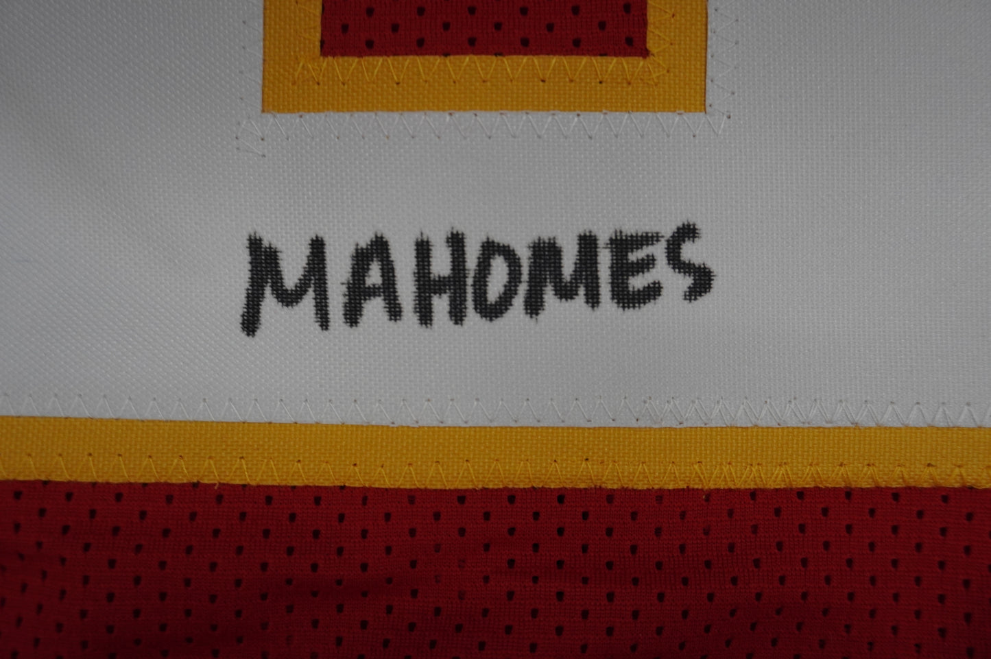 PAT PATRICK MAHOMES SR TWINS CHIEFS SIGNED JERSEY w/THE REAL MVPMAKER BAS