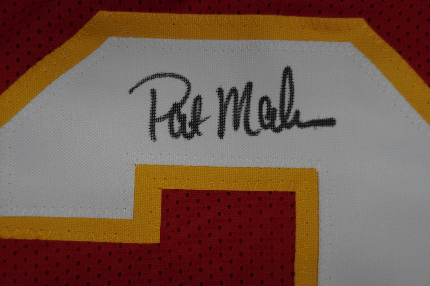 PAT PATRICK MAHOMES SR TWINS CHIEFS SIGNED JERSEY w/THE REAL MVPMAKER BAS