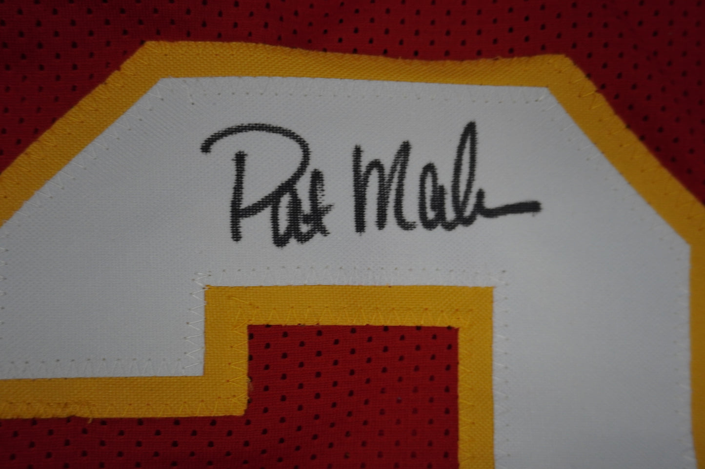 PAT PATRICK MAHOMES SR TWINS CHIEFS SIGNED JERSEY w/THE REAL MVPMAKER BAS