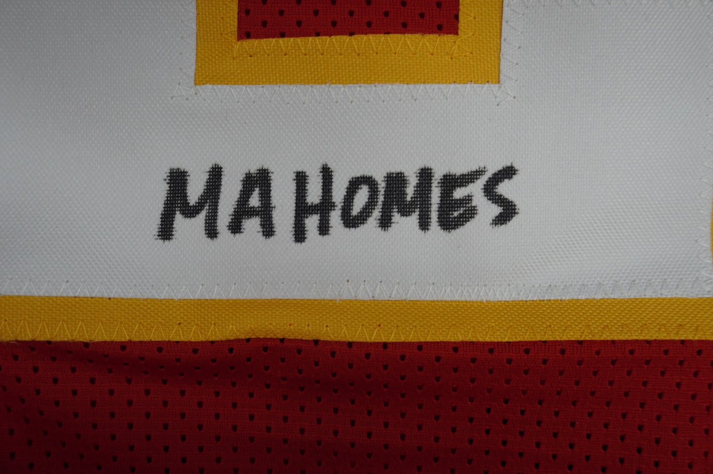 PAT PATRICK MAHOMES SR TWINS CHIEFS SIGNED JERSEY w/THE REAL MVPMAKER BAS